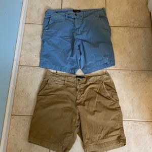 Khaki & gray American Eagle size 34 men’s shorts